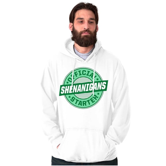 St Paddy Official Shenanigans Starter Unisex Plus Fleece Graphic Hoodie Brisco Brands 2X