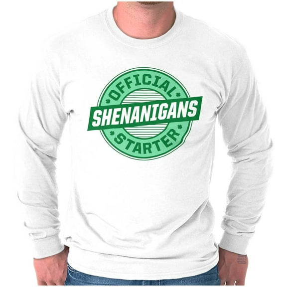St Paddy Official Shenanigans Starter Long Sleeve TShirt Men Women Brisco Brands S