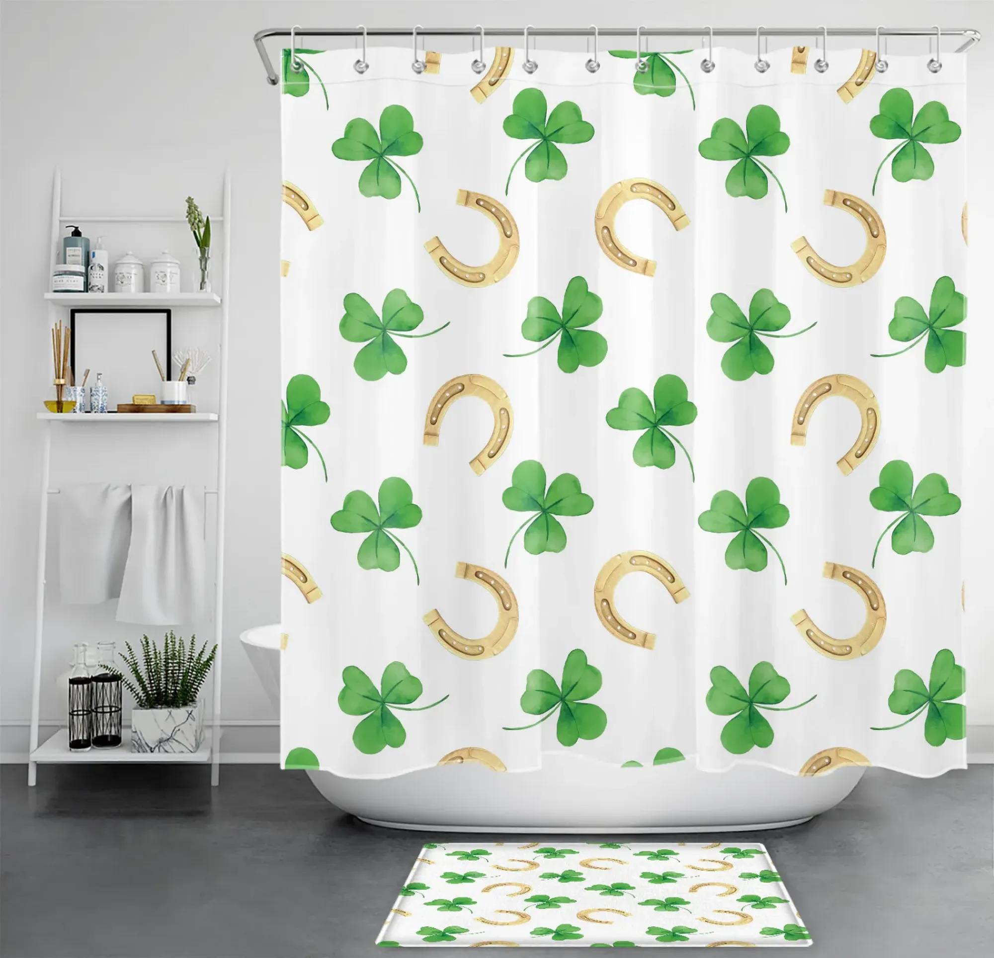 St. Paddy's Day Shamrock Bathroom Decor Set Lucky Irish Shower