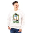 thumbnail image 1 of St Paddys Feeling Lucky Tootsie Owl Unisex Plus Size Sweatshirt Brisco Brands 3X, 1 of 5