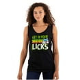 thumbnail image 1 of St Paddys Get In Your Licks Candy Owl Tank Top T Shirts Men Women Brisco Brands S, 1 of 5