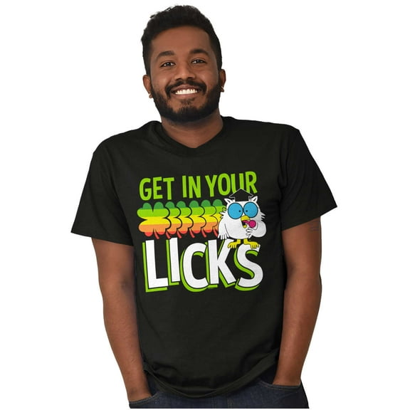 St Paddys Get In Your Licks Candy Owl Unisex Plus Size Graphic Tee Brisco Brands 3X