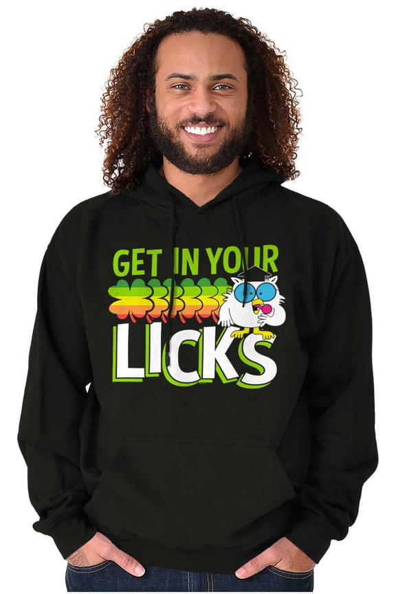St Paddys Get In Your Licks Candy Owl Unisex Plus Size Hoodie Brisco Brands 5X