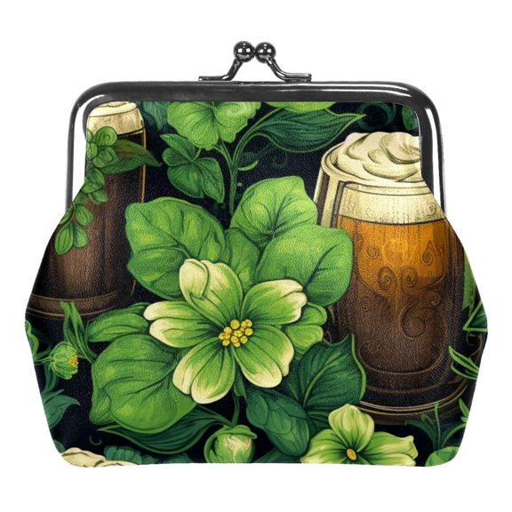 St. Parikh's Day Coin Purse Kiss Lock Change Purse Vintage Trinkets Pouch