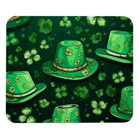 St. Parikh's Day Mouse Pad for Laptop Wireless Mouse Home Office Travel, Portable & Washable