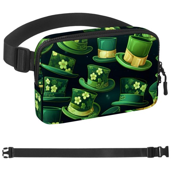 St. Parikh's Day Waist Pack for Running Fanny Pack for Women and Men Crossbody Belt Bag Bum Bag with Adjustable Strap for Sports