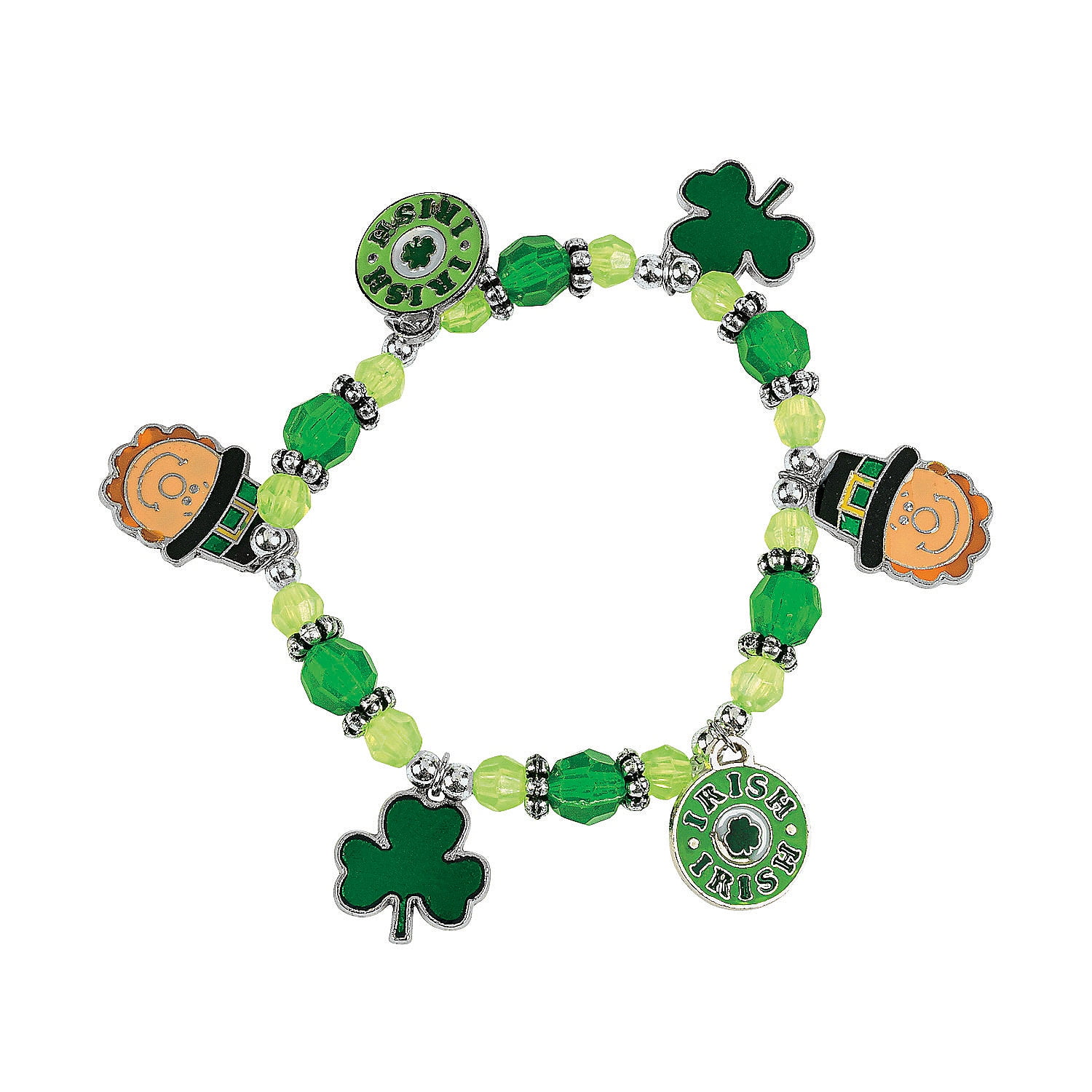 ORIENTAL TRADING COMPANY St. Pat'S Charm Bracelet Craft Kit - Craft Kits - 12 Pieces