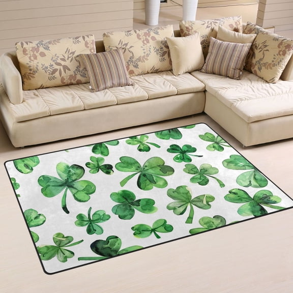 St Patrick Area Rug Washable Floor Carpet Mat 60 x 39 inch for Bedroom Living Room Kids Room Home Decor