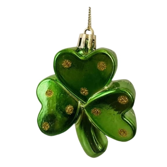 St Patrick Day Decorations, Irish Gnome Ornament with Green Hat, 4" Hanging Leprechaun Figurine for Tree Table Shelf Door Wall Home Decor Party Easter Decor E