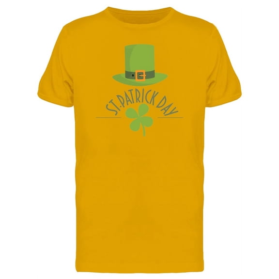 St. Patrick Day Green Top Hat T-Shirt Men -Image by Shutterstock, Male Medium