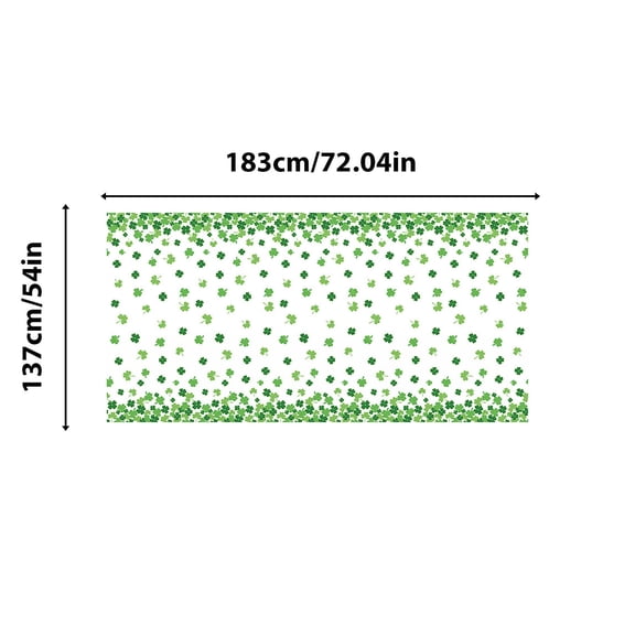 St Patrick Day Irish Lace Table Flag Tablecloth Decorative Holiday Table Cover Polyester Festive Table Runner Home Party Dining Room Kitchen Wedding Event Decoration Green Holiday Atmosphere Decor