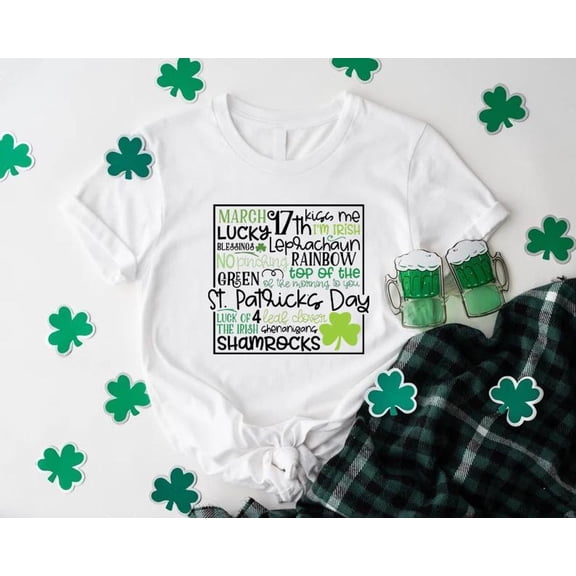 St Patrick Day Shirt, Patrick Day Gift, St Patrick Day Shirt, St Patrick Day Shirt Women Men, Lucky Shamrock Shirt, Four Leaf Clover TSHIRT All Size S-5XL
