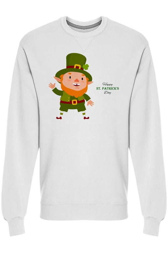 St.Patrick Day Sweatshirt Men -Image by Shutterstock, Male Medium