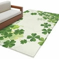 thumbnail image 1 of St Patrick Day Washable Area Rug&nbsp;3x5ft Modern Watercolor Spring Gradient Green Shamrocks Soft Rectangle&nbsp;Rugs for Living Room, Non Slip Carpet for Bedroom&nbsp;Entryway Dining Room, 1 of 9