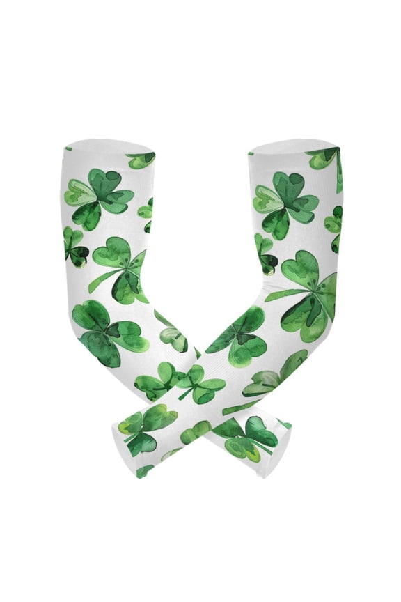 St Patrick Gardening Sleeves UV Sun Protection Cooling Arm Sleeves Anti-Scratch Farmers Sleeves for Women Men