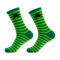thumbnail image 1 of St Patrick Knitted Socks Under $5! Kadlawus St Patrick’s Day Mid Calf Socks, Knitted Unisex Socks, Casual Party Holiday Wear, Novelty Socks, Green Striped Socks, Gift for St Patrick’s Day, 1 of 5