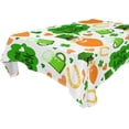 thumbnail image 1 of St Patrick Leprechaun Hat Clover Tablecloth Rectangle Colorful Table Cloth Large Square Table Cover for Dining Kitchen Party 60"x120" Decor Gift, 1 of 7