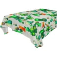 thumbnail image 1 of St Patrick Leprechaun Hats Tablecloth Rectangle Colorful Table Cloth Large Square Table Cover for Dining Kitchen Party 60"x108" Decor Gift, 1 of 7