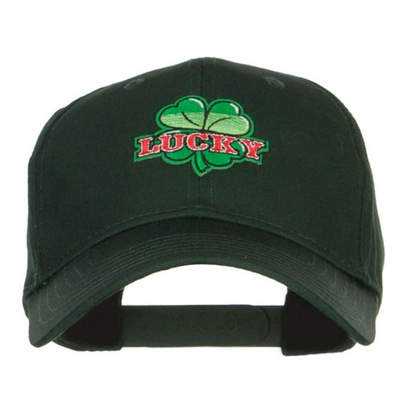 St Patrick Lucky Patched Cotton Twill Cap - Dk Green OSFM