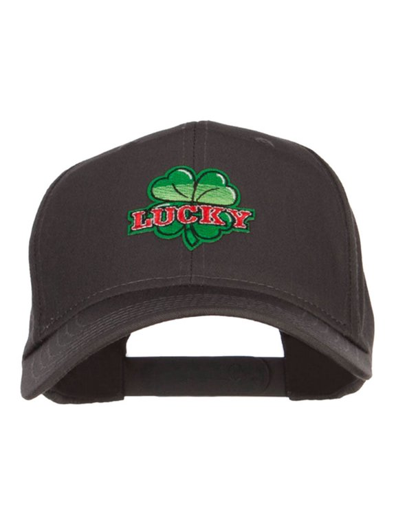St Patrick Lucky Patched Cotton Twill Cap - Grey OSFM