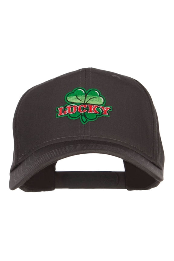 St Patrick Lucky Patched Cotton Twill Cap - Grey OSFM