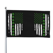 St. Patrick'S Day Big Irish America Flag Flag 4x6 Ft Big Flag For Outdoor Indoor Office Workplace Home Garden