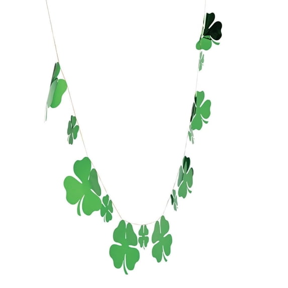 St Patrick'S Day Foil Shamrock Banner - Party Decor - 1 Piece