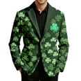 thumbnail image 1 of St. Patrick'S Day Saint Patrick'S Day Print Corduroy For Men Casual Holiday Celebration Suit Jacket, 1 of 4
