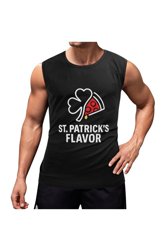 St Patrick Was Italian Men's Tank Top Muscle Workout Gym Sleeveless T-Shirt Small