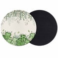 thumbnail image 1 of St. Patrick's Coasters Set of 2, Absorbent Coasters for Drinks, Luck Shamrocks Eucalyptus Leaves Flowers Vintage Coaster for Desk Coffee Table Protection, Home Decor House Warming Gifts 4", 1 of 8