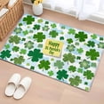 thumbnail image 1 of St. Patrick's Day 2'x3' Washable Rug, Spring Lucky Green Shamrock Cloud Blue Non-Slip Soft Doormat Area Rugs for Entrance Bathroom Bedsides, Carpet for Kitchen Bedroom, Entryway Floor Mat, 1 of 9