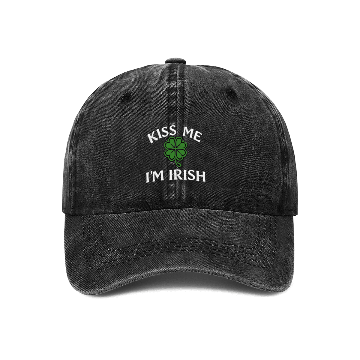 St. Patrick\'s Day Adjustable Baseball Cap Clover Leaf Pattern Hat Embroidered Shamrock Four Leaf Clover Baseball Cap: Women main image 2