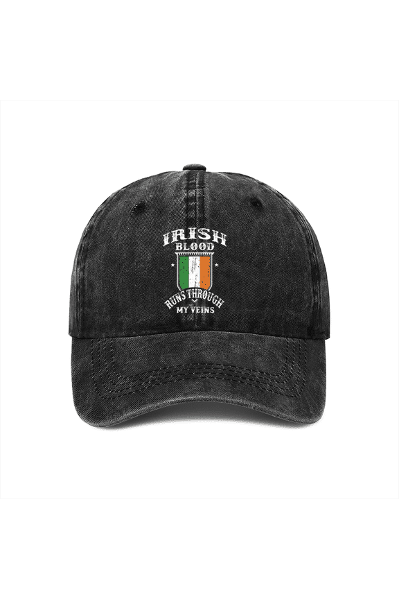 St. Patrick's Day 4 Leaf Clover Adjustable Baseball Cap - Irish Shamrock Hat for Men & Women