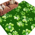 thumbnail image 1 of St. Patrick's Day Area Rugs Collection 5'x8', Spring Shamrock Leaves Polka Dots Dark Green Non Slip Indoor Rectangle Throw Runner Rug Floor Mat Carpet for Living Room Dining Table Bedroom Nursery, 1 of 9