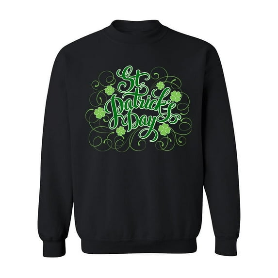 St. Patrick's Day Art Design Sweatshirt Men -Image by Shutterstock, Male x-Large