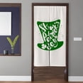 thumbnail image 1 of St. Patrick's Day Artistic Door Curtain, Green Hat Door Curtain, Kitchen Partition Bedroom Door Privacy Decoration, St. Patrick's Day Decoration, 1 of 5