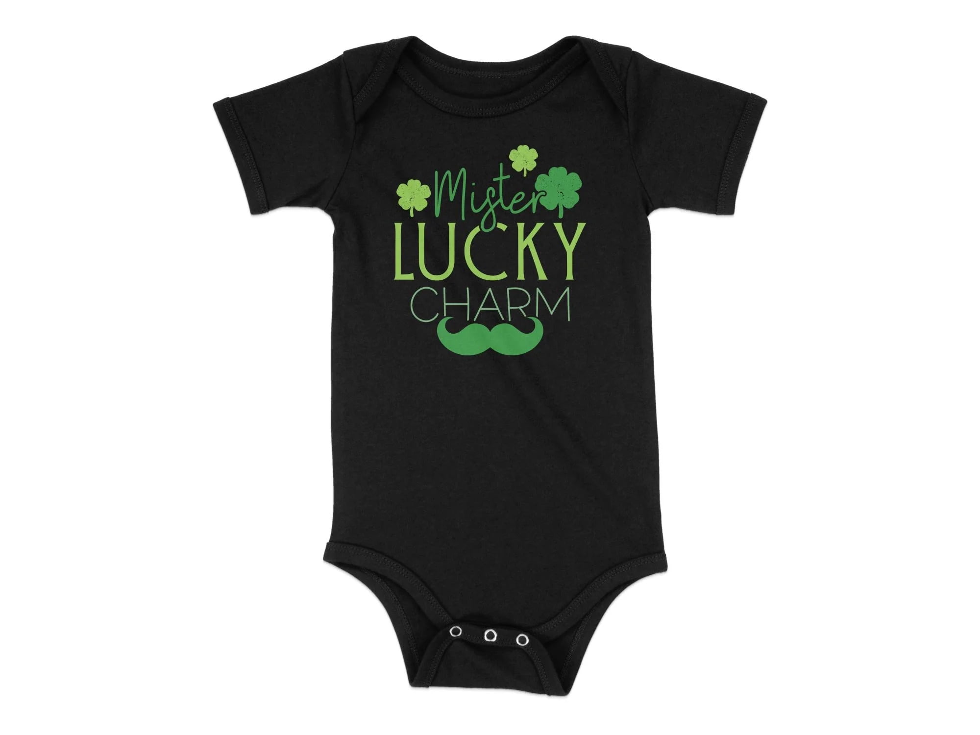 St. Patrick's Day Baby Onesie, Mister Lucky Charm Green Onesie, Cute Irish Clover Bodysuit, Newborn Festive Outfit