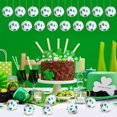 thumbnail image 1 of St. Patrick's Day Ball Ornaments,Green Shamrocks and Hat Fabric Wrapped Balls, Decorative Hanging Ornaments for Tree Home Office Bedroom Party St. Patrick' Day Holiday Decorations, 1 of 6