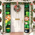 thumbnail image 1 of St. Patrick's Day Banner Decorations, 70.9x11.8 Inch Green Polyester Hanging Garland for Front Porch, Door, Wall, Fireplace Mantel, Classroom, Office, Irish Party, Parade, 1 of 7