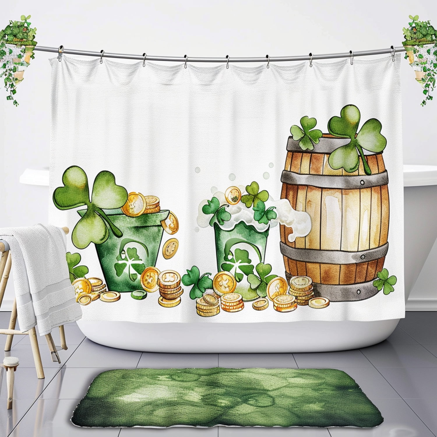 st patricks day bathroom