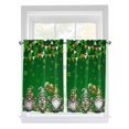 thumbnail image 1 of St. Patrick's Day Bathroom Window Curtain, Spring Shamrock Gnomes Balloons Flag Green Light Filtering Coffee Kitchen Curtains, Bedroom Living Room Curtains 2 Panel 84"x54", 1 of 6
