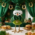thumbnail image 1 of St Patrick's Day Bird Decor, Cute Bird Ornament, Small Home Accent, Fresh Design, Durable & Adorable, for Tabletop, Shelf, Mantel, Window and Holiday Decor, 1pc, 1 of 5