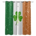 thumbnail image 1 of St. Patrick's Day Blackout Curtains for Bedroom Living Room Darkening Curtains 84 Inch Length 2 Panels Set Spring Lucky Shamrock Grass Flag Window Curtain Window Treatment Grommet Drapes 42"x84", 1 of 9
