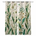 thumbnail image 1 of St Patrick's Day Blackout Curtains for Bedroom Living Room Darkening Curtains 96 Inches Long Spring Leaves Green Flowers Plants Beige Window Curtain 2 Panels Set Window Treatment Drapes 52"x96", 1 of 9