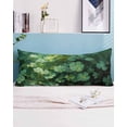 thumbnail image 1 of St. Patrick's Day Body Pillow Case Cover - Microfiber Bed Throw Pillow Covers, Spring Botanical Green Lucky Leaves Decorative Lumbar Pillow Cover with Envelope Closure for Sofa/Travel 20"x54", 1 of 6