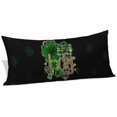 thumbnail image 1 of St. Patrick's Day Body Pillow Covers 20"x60", Spring Green Shamrock Gold Lucky Love Black Soft Brushed Microfiber Breathable Throw Pillow Covers, Pillowcase with Zipper for Couch Sofa Bedroom, 1 of 9