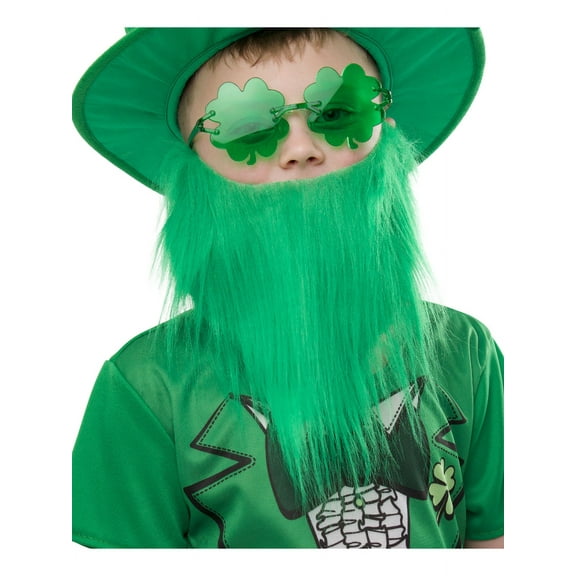 St. Patrick's Day Brown Leprechaun Beard Costume Accessory