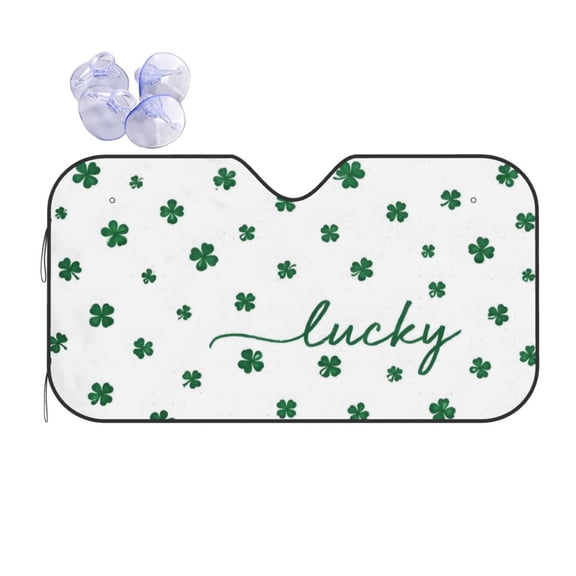 St. Patrick's Day Car Windshield Sun Shade Universal Fit Auto Sun Visor Protector