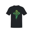thumbnail image 1 of St. Patrick's Day Celtic Knot Cross Art Men's T-shirt, 1 of 3