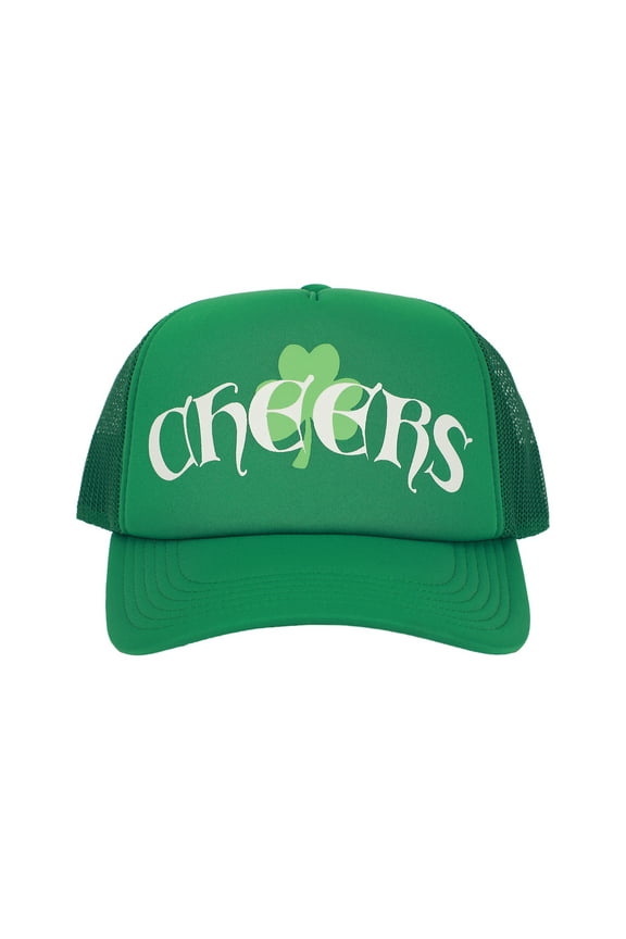 St. Patrick's Day Cheers Green Trucker Hat